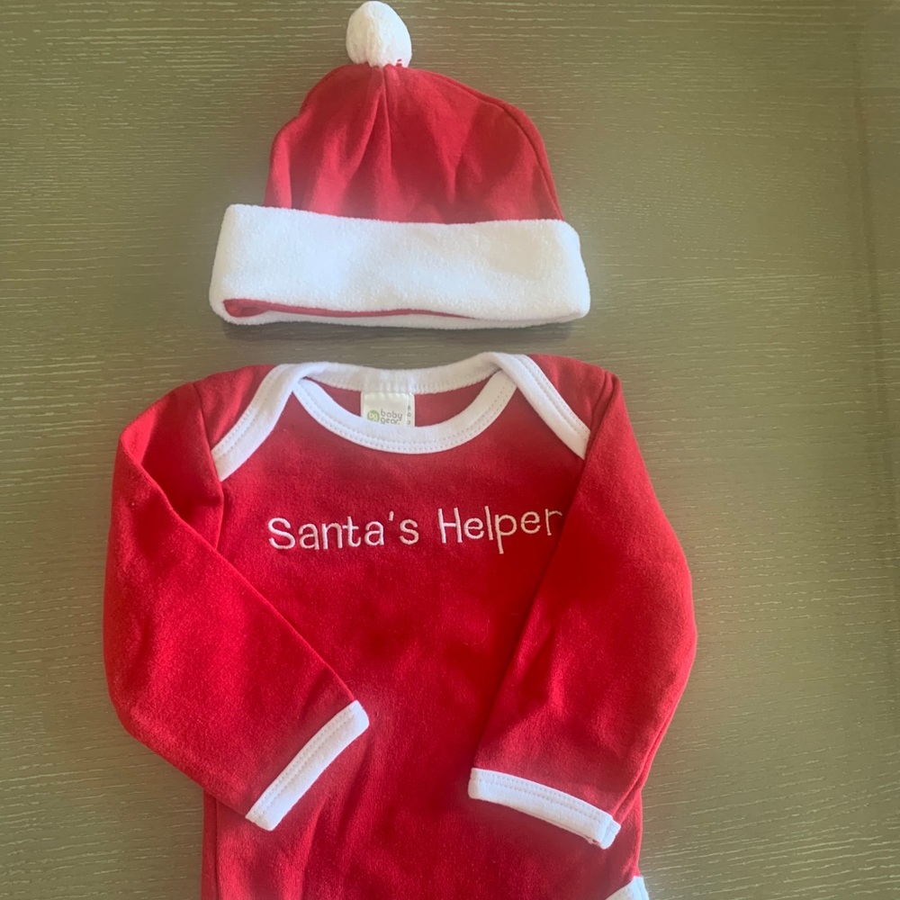 “Santa’s Helper” Bodysuit and Hat